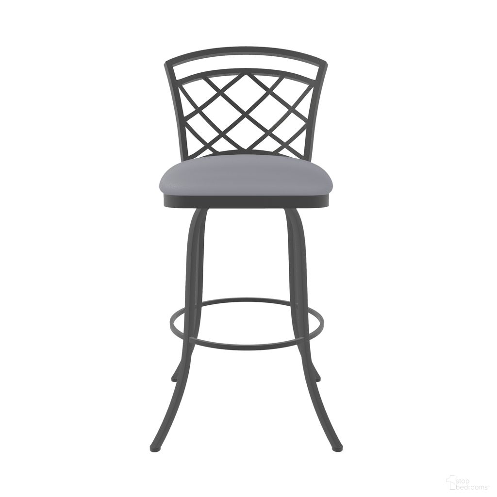 The appearance of Milan 30 Inch Bar Height Swivel Stool In Firestone Grey and Charcoal Gray designed by Wesley Allen in the transitional interior design. This firestone grey/charcoal gray piece of furniture was selected by 1StopBedrooms from Milan Collection to add a touch of cosiness and style into your home. Sku: B515H30-S-PTR-DST. Material: Metal.