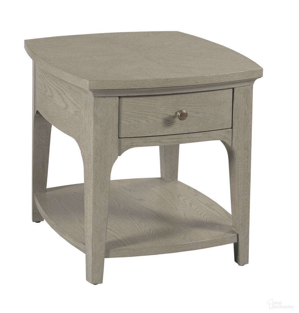 Milan Avery End Table In Bronze and Stone