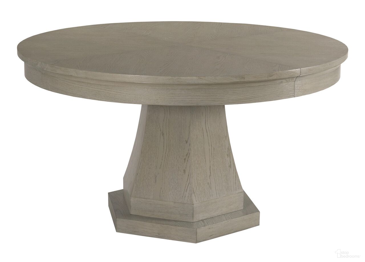 Milan Hartford Round Dining Table In Bronze and Stone