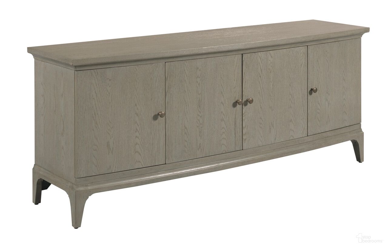 Milan Kingstown Entertainment Console In Bronze and Stone
