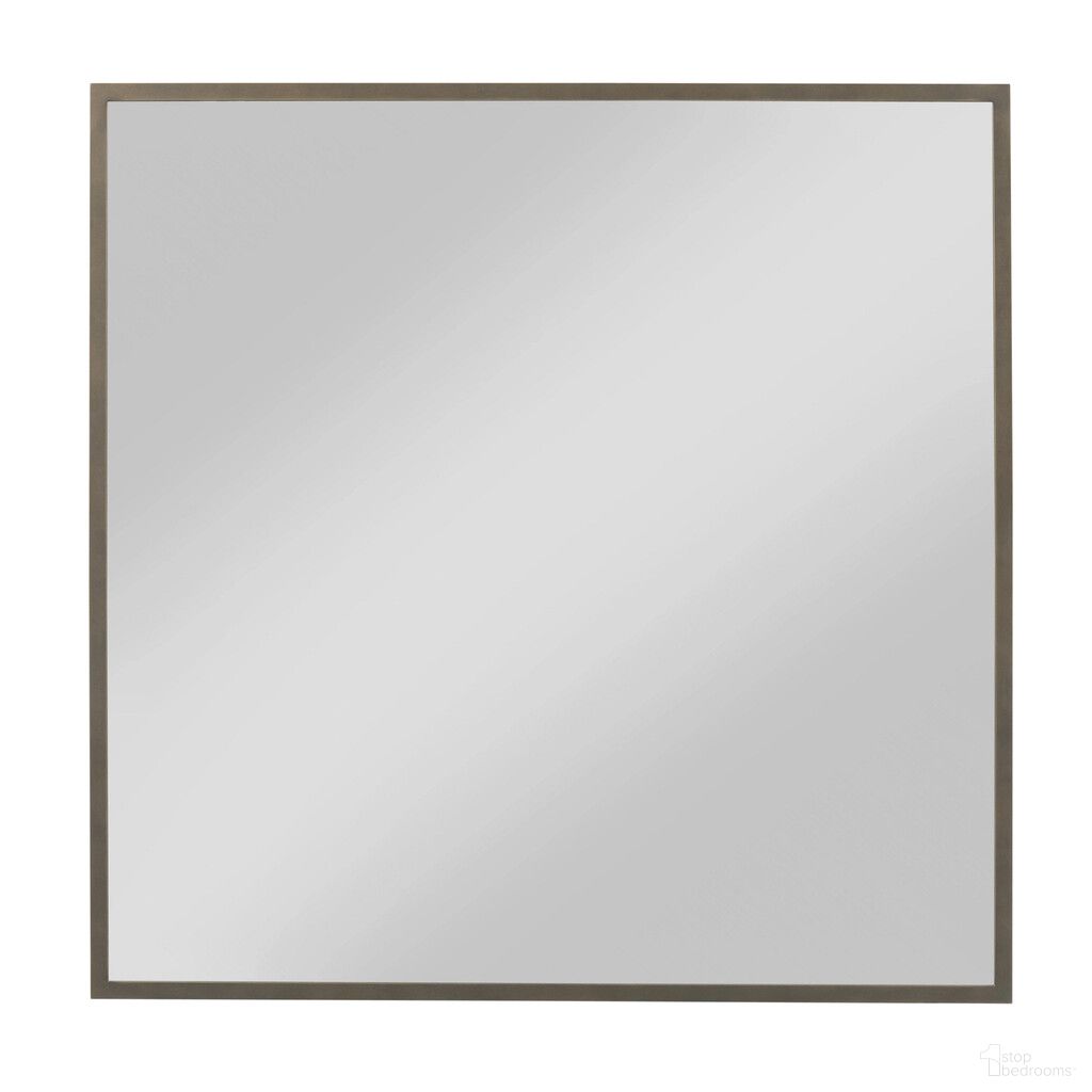 Milan Milan Landscape Mirror In Bronze and Stone