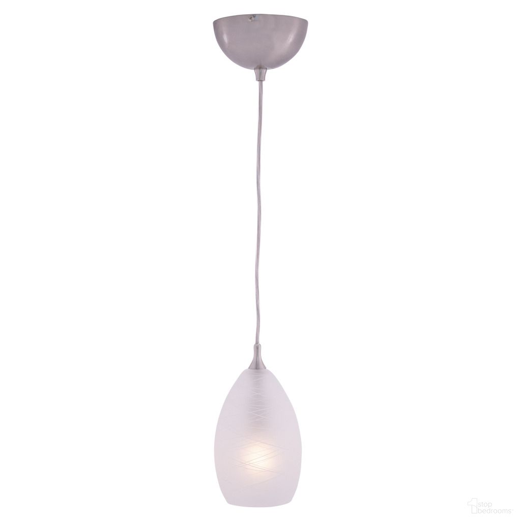 The appearance of Milano 4.5 Inch Mini Pendant Cocoon Glass In Satin Nickel designed by Vaxcel in the transitional interior design. This satin nickel piece of furniture was selected by 1StopBedrooms from Milano Collection to add a touch of cosiness and style into your home. Sku: PD57111SN. Material: Steel.