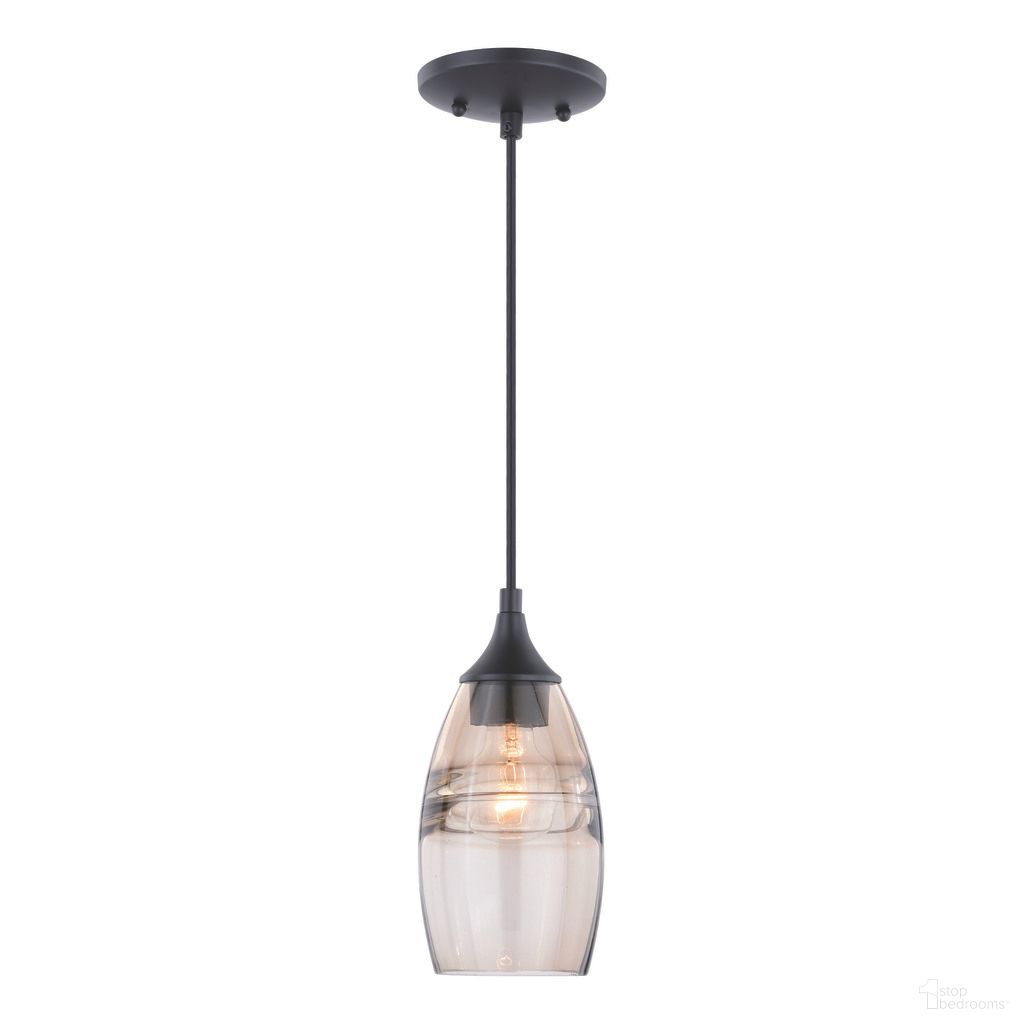 The appearance of Milano 4.75 Inch Mini Pendant Amber Fog Glass In Oil Rubbed Bronze designed by Vaxcel in the transitional interior design. This oil rubbed bronze piece of furniture  was selected by 1StopBedrooms from Milano Collection to add a touch of cosiness and style into your home. Sku: P0277. Material: Steel.