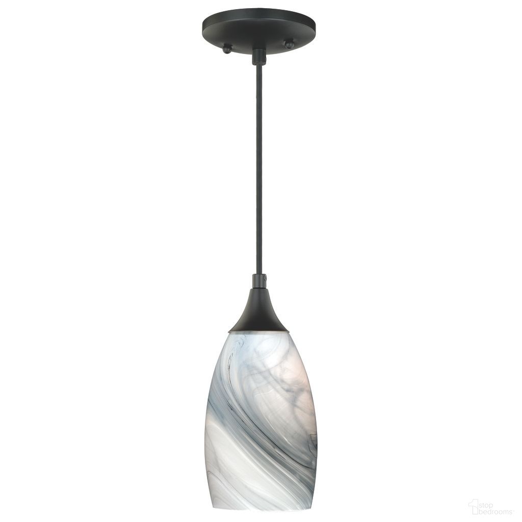 The appearance of Milano 4.75 Inch Mini Pendant Marble Swirl Glass In Oil Rubbed Bronze designed by Vaxcel in the transitional interior design. This oil rubbed bronze piece of furniture was selected by 1StopBedrooms from Milano Collection to add a touch of cosiness and style into your home. Sku: P0175. Material: Steel.