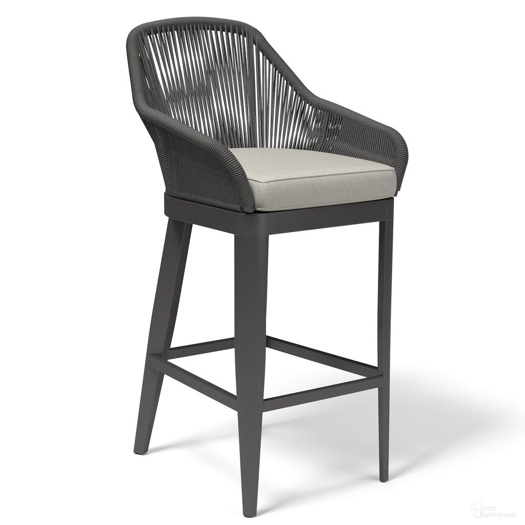 The appearance of Milano Barstool in Echo Ash designed by Sunset West in the modern / contemporary interior design. This echo ash piece of furniture was selected by 1StopBedrooms from Milano Collection to add a touch of cosiness and style into your home. Sku: SW4101-7B-EASH-STKIT. Material: Olefin Rope.
