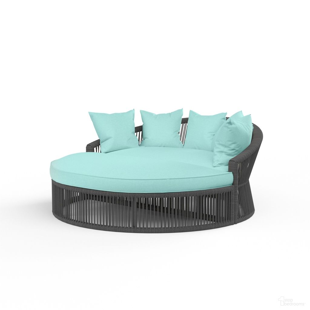 The appearance of Milano Daybed in Dupione Celeste designed by Sunset West in the modern / contemporary interior design. This dupione celeste piece of furniture was selected by 1StopBedrooms from Milano Collection to add a touch of cosiness and style into your home. Sku: SW4101-99-OTT-8067. Material: Olefin Rope.