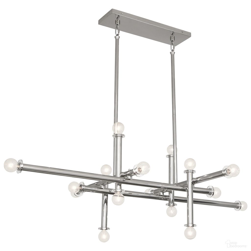 The appearance of Milano Linear Chandelier In Nickel designed by Jonathan Adler in the modern / contemporary interior design. This nickel piece of furniture was selected by 1StopBedrooms from Milano Collection to add a touch of cosiness and style into your home. Sku: 34217. Material: Brass.