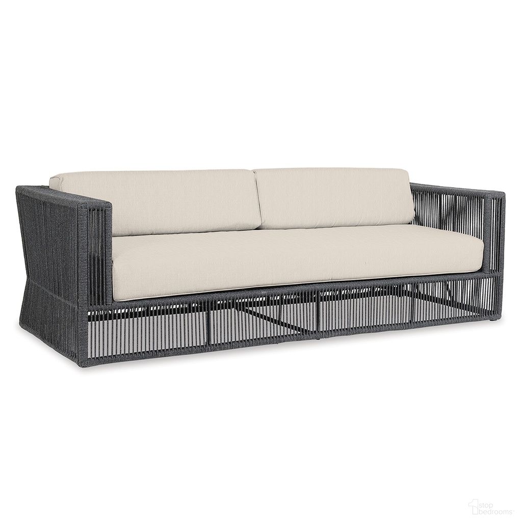 The appearance of Milano Sofa in Echo Ash designed by Sunset West in the modern / contemporary interior design. This echo ash piece of furniture was selected by 1StopBedrooms from Milano Collection to add a touch of cosiness and style into your home. Sku: SW4101-23-EASH-STKIT. Material: Olefin Rope.