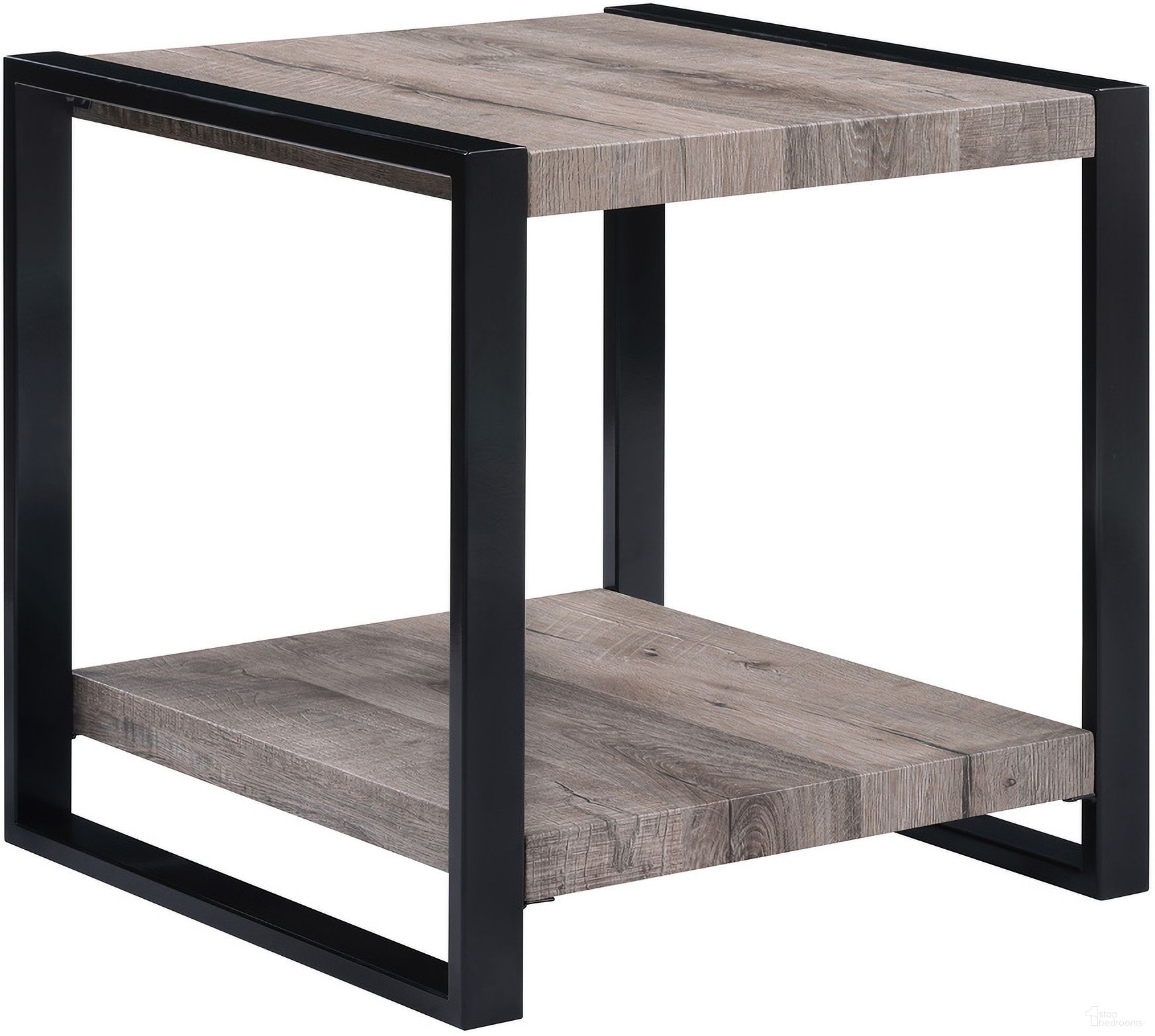 The appearance of Mildred End Table In Gray and Black designed by Crown Mark in the transitional interior design. This gray and black piece of furniture was selected by 1StopBedrooms from Mildred Collection to add a touch of cosiness and style into your home. Sku: 4217-02. Material: MDF.