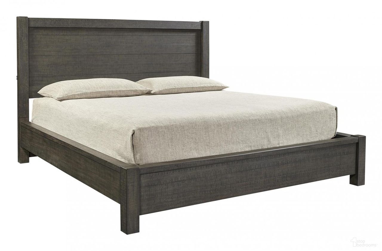 The appearance of Mill Creek California King Panel Bed In Dark Brown designed by Aspenhome in the rustic / southwestern interior design. This dark brown piece of furniture  was selected by 1StopBedrooms from Mill Creek Collection to add a touch of cosiness and style into your home. Sku: I227-477;I227-474;I227-476. Bed Type: Panel Bed. Material: Wood. Bed Size: California King.