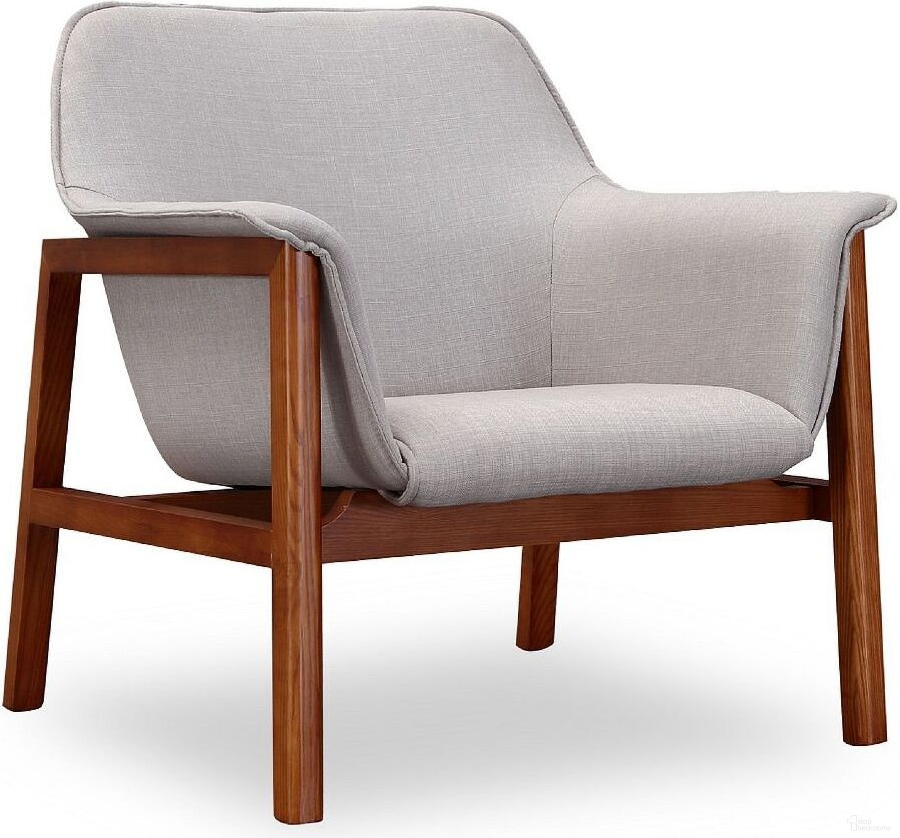 The appearance of Miller Accent Chair in Grey and Walnut designed by Manhattan Comfort in the transitional interior design. This grey and walnut piece of furniture was selected by 1StopBedrooms from Miller Collection to add a touch of cosiness and style into your home. Sku: AC007-GY. Material: Wood.