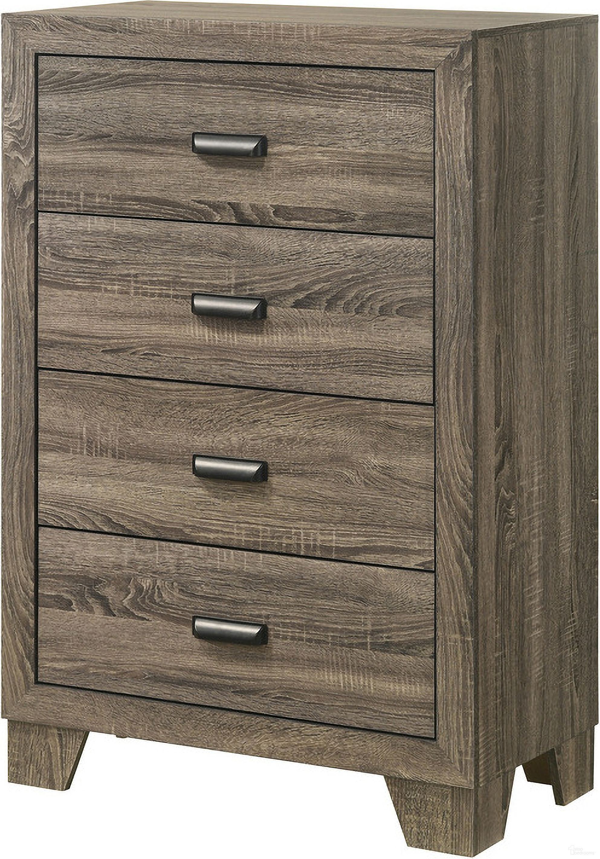 The appearance of Millie Chest In Grey designed by Crown Mark in the transitional interior design. This grey piece of furniture was selected by 1StopBedrooms from Millie Collection to add a touch of cosiness and style into your home. Sku: B9200-44. Material: MDF.