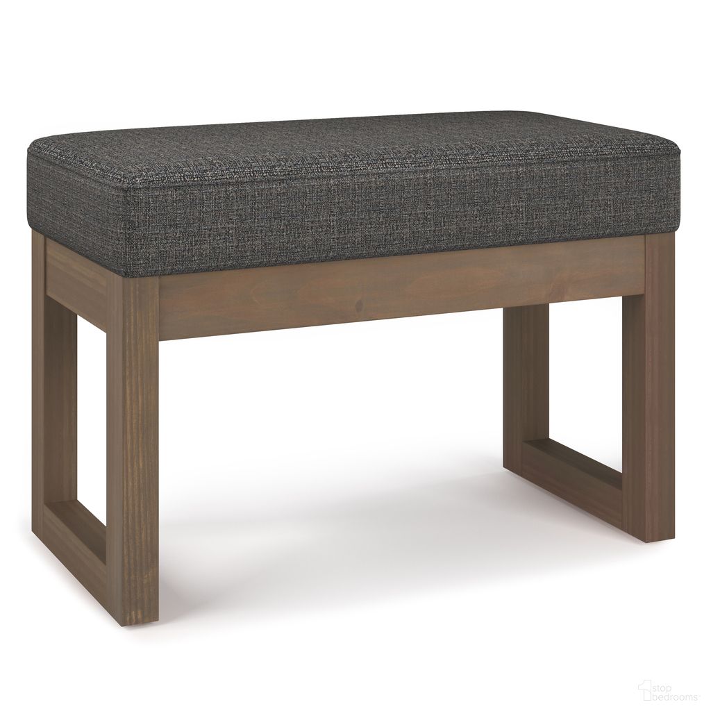 The appearance of Milltown Solid Wood Footstool Small Ottoman Bench In Ebony designed by Simpli Home in the modern / contemporary interior design. This ebony piece of furniture was selected by 1StopBedrooms from Milltown Collection to add a touch of cosiness and style into your home. Sku: AXCOT-252S-EB. Material: Polyester.