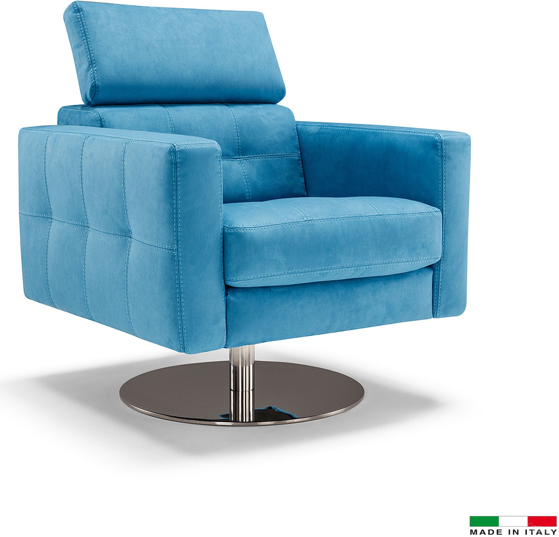 Milo-2 Swivel Arm Chair In Pistachio Novabuk