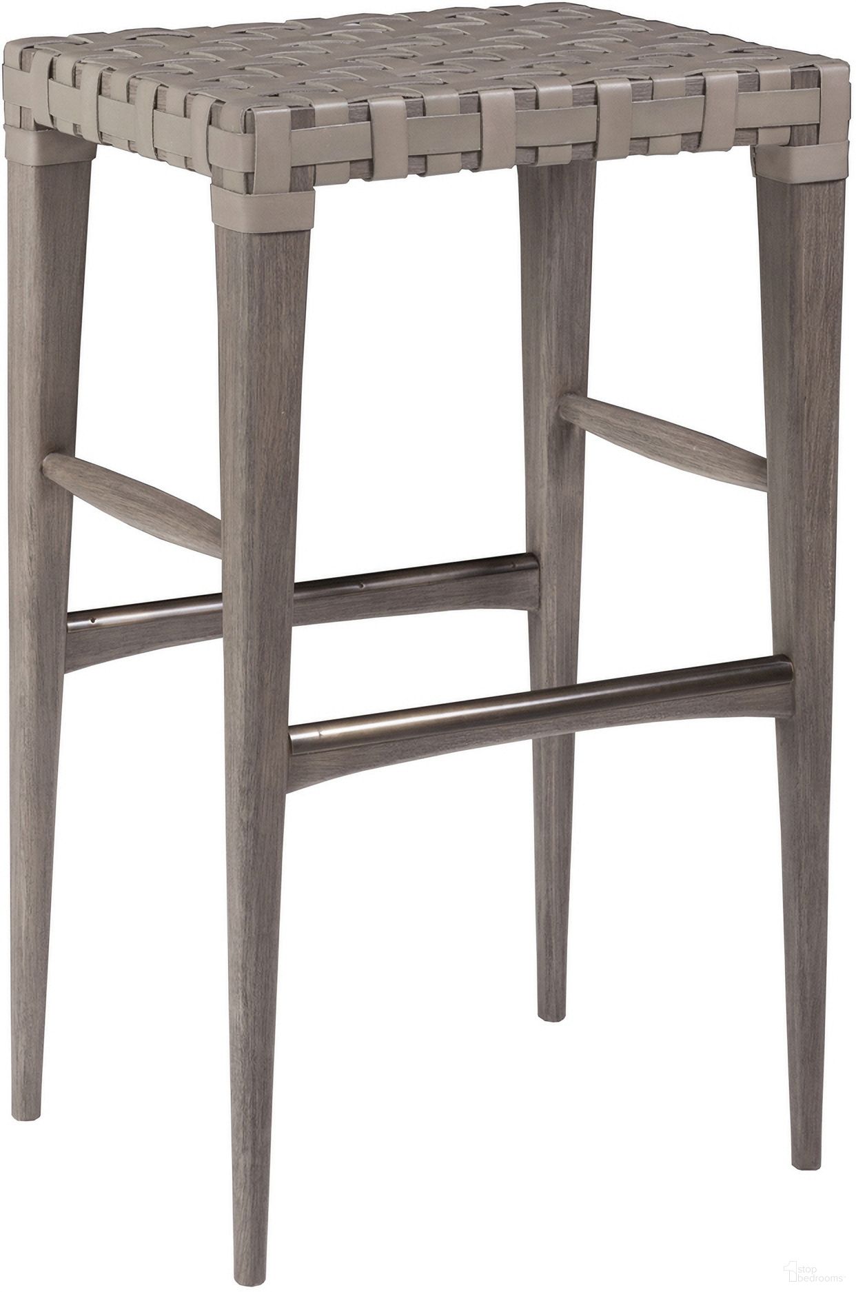 The appearance of Cohesion Program Milo Leather Backless Bar Stool In Grigio designed by Artistica Home in the coastal interior design. This grigio piece of furniture was selected by 1StopBedrooms from Cohesion Program Collection to add a touch of cosiness and style into your home. Sku: 2002-898-41-01. Material: Genuine Leather.