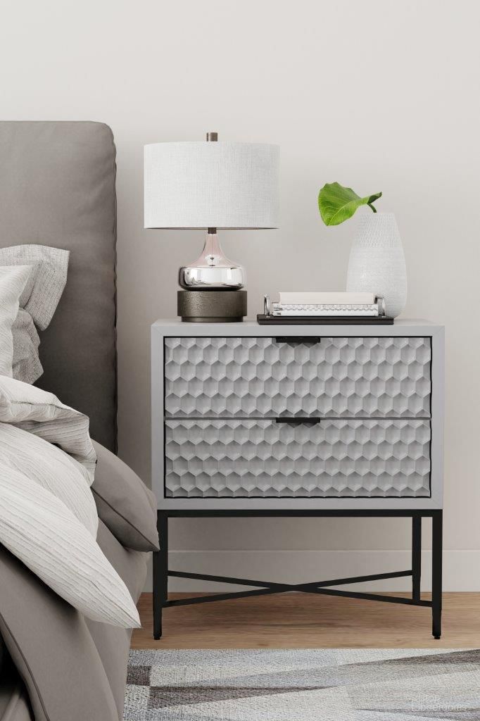 The appearance of Milo Nightstand In Light Gray designed by Alpine in the modern / contemporary interior design. This light gray piece of furniture was selected by 1StopBedrooms from Milo Collection to add a touch of cosiness and style into your home. Sku: 6300-02. Material: Wood.