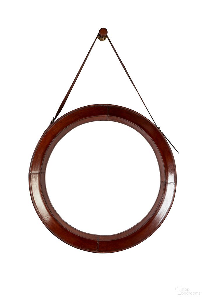 The appearance of Milo Round Hanging Mirror designed by Furniture Classics in the modern / contemporary interior design. This piece of furniture was selected by 1StopBedrooms from Milo Collection to add a touch of cosiness and style into your home. Sku: 60-53. Material: Leather.