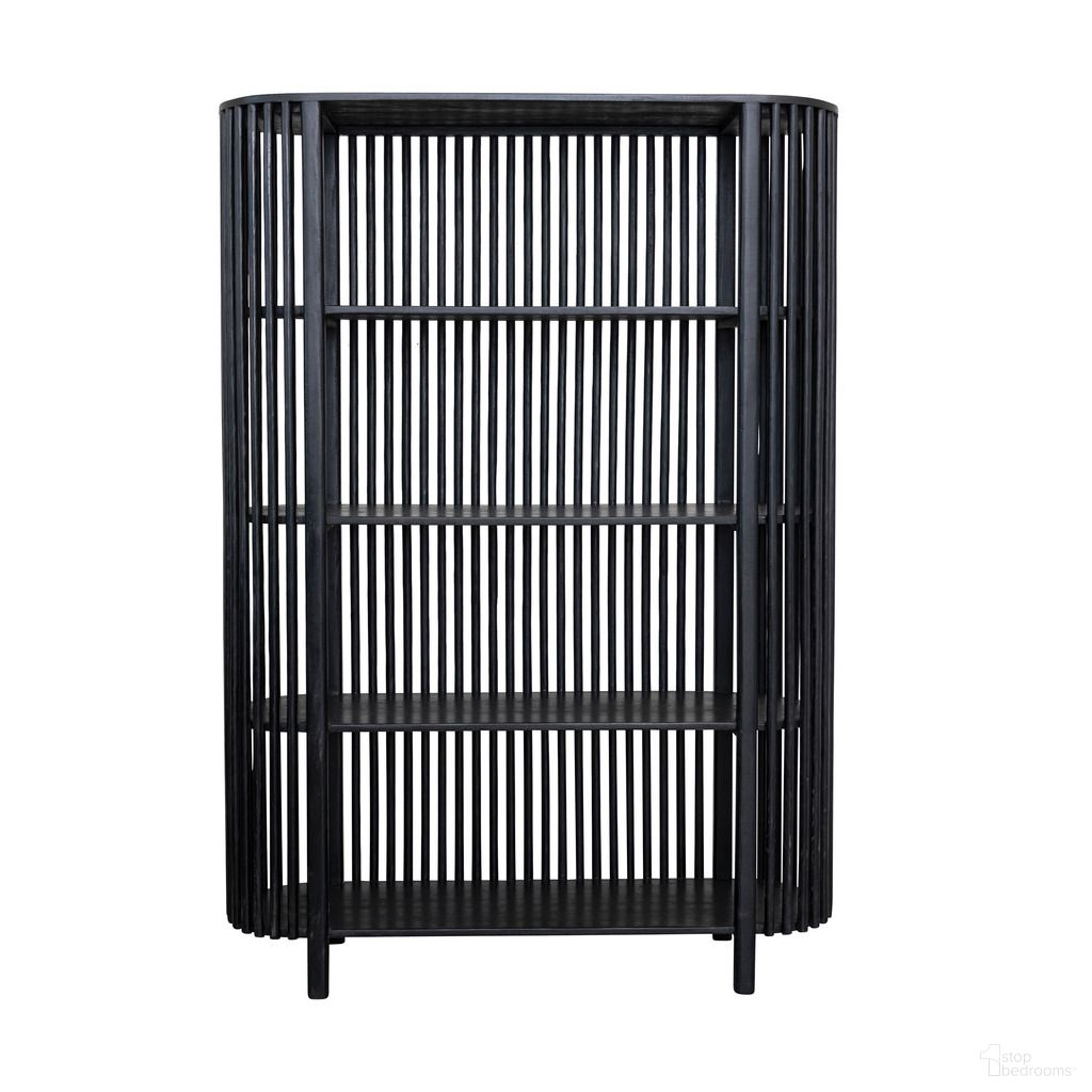 The appearance of Milo Slatted Mango Wood Bookcase In Black designed by Rowena Interiors in the modern / contemporary interior design. This black piece of furniture was selected by 1StopBedrooms from Milo Collection to add a touch of cosiness and style into your home. Sku: DF7880. Material: Mango Wood.