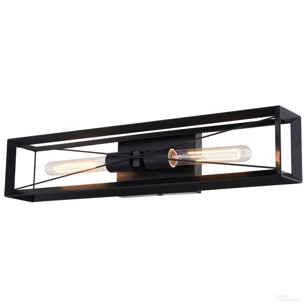 Milton 24 Inch 2 Light Wall Light In Matte Black