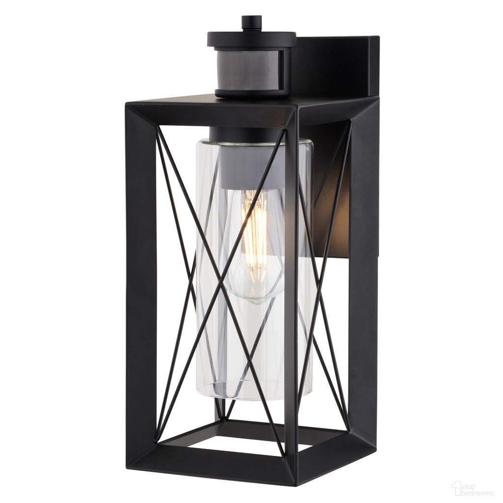 Milton Dualux 6 Inch Outdoor Motion Sensor Wall Light In Matte Black