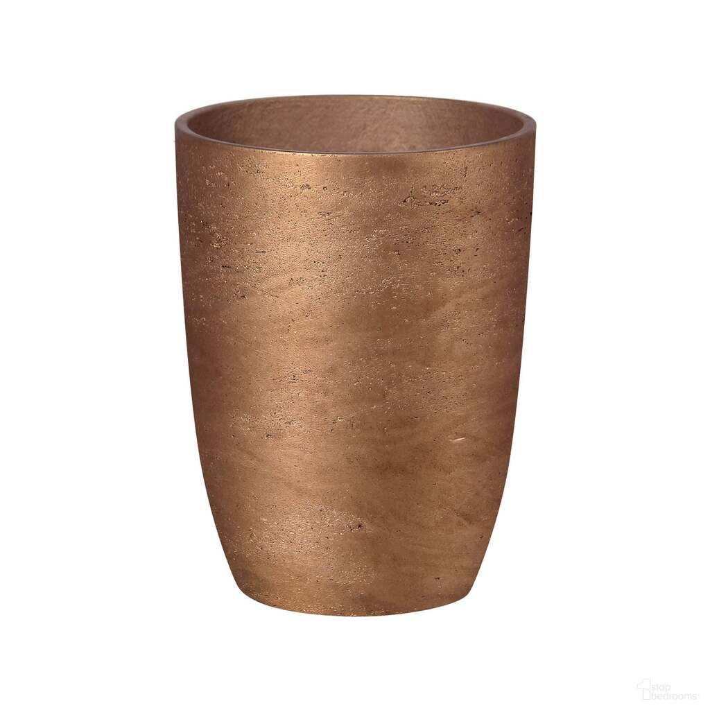 Mineral Small Tapered Vase In Metallic Bronze