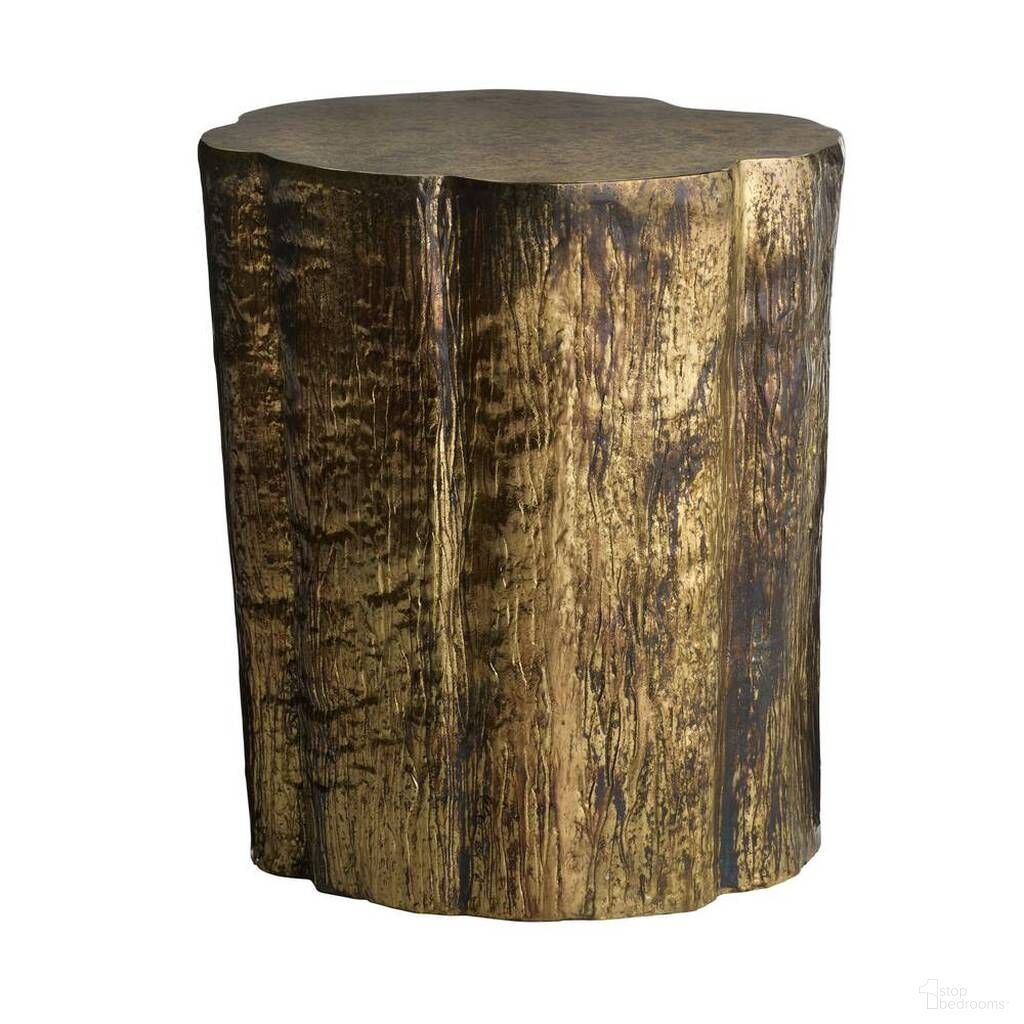 The appearance of Minerva Accent Table In Distressed Antique Brass designed by Arteriors in the  interior design. This distressed antique brass piece of furniture  was selected by 1StopBedrooms from Minerva Collection to add a touch of cosiness and style into your home. Sku: FEI34. Material: Aluminum.