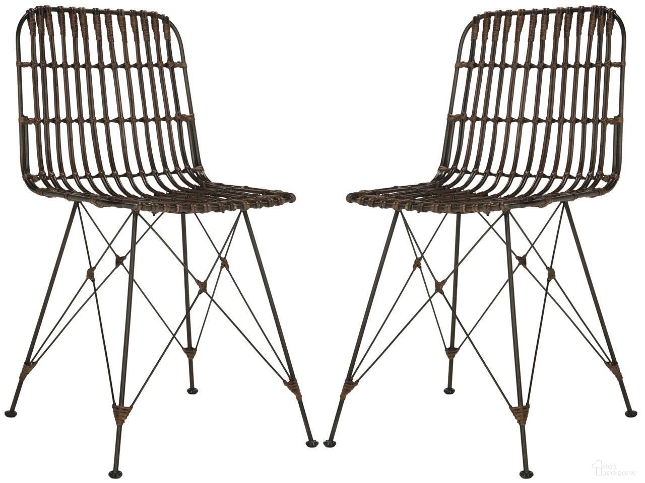 The appearance of Minerva Wicker Dining Chair Set of 2 in Brown designed by Safavieh in the modern / contemporary interior design. This brown piece of furniture was selected by 1StopBedrooms from Minerva Collection to add a touch of cosiness and style into your home. Sku: WIK6510A-SET2. Material: Rattan. Chair Type: Side Chair.