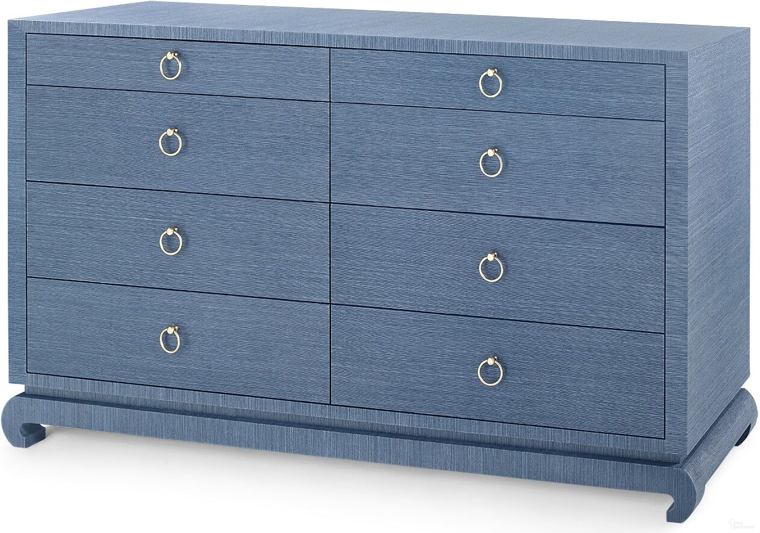 The appearance of Ming Extra Large 8-Drawer In Navy Blue designed by Villa & House in the transitional interior design. This navy blue piece of furniture was selected by 1StopBedrooms from Ming Collection to add a touch of cosiness and style into your home. Sku: MNG-250-68.