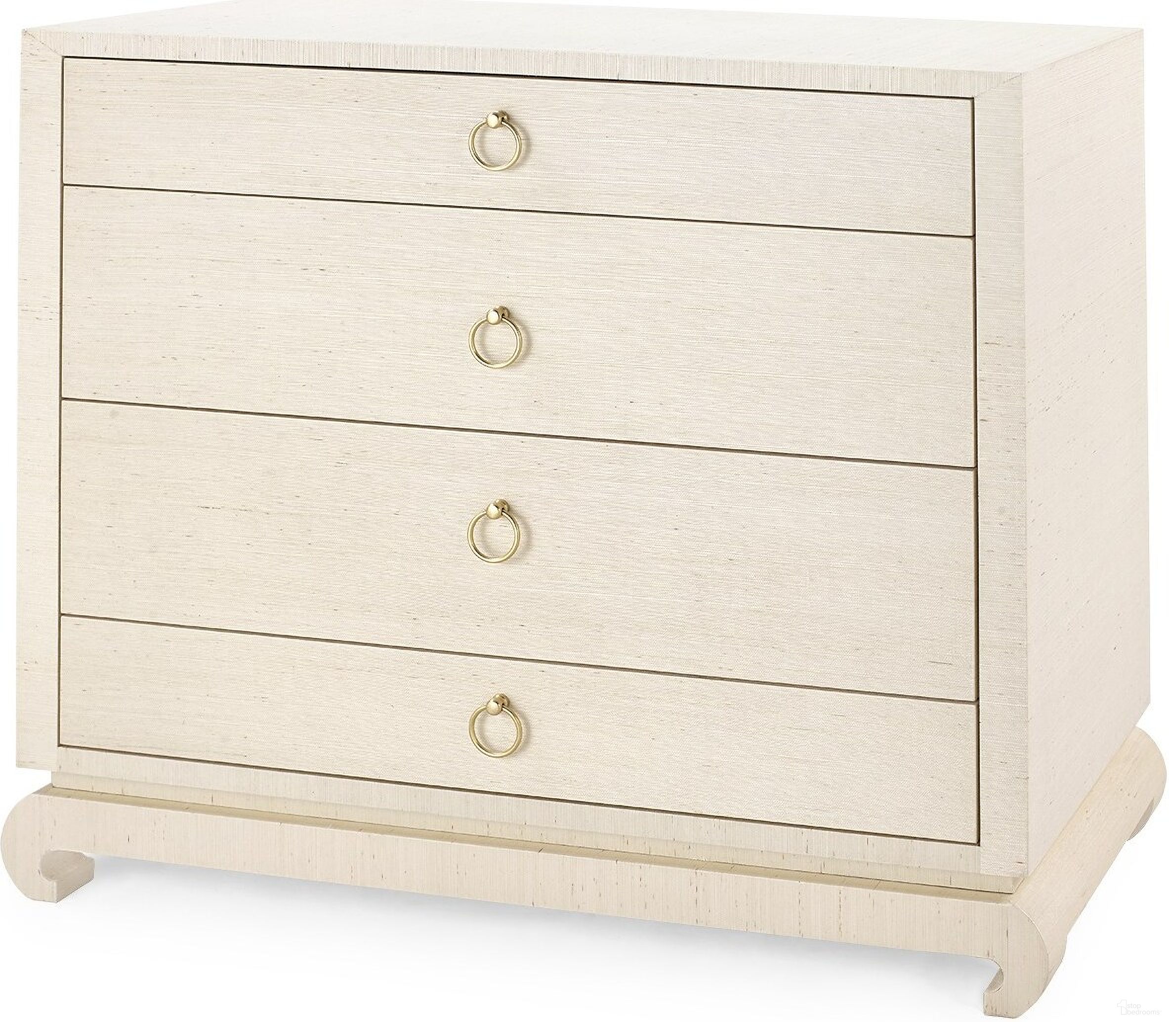 The appearance of Ming Large 4-Drawer In Canvas Cream designed by Villa & House in the transitional interior design. This cream piece of furniture was selected by 1StopBedrooms from Ming Collection to add a touch of cosiness and style into your home. Sku: MNG-225-64.