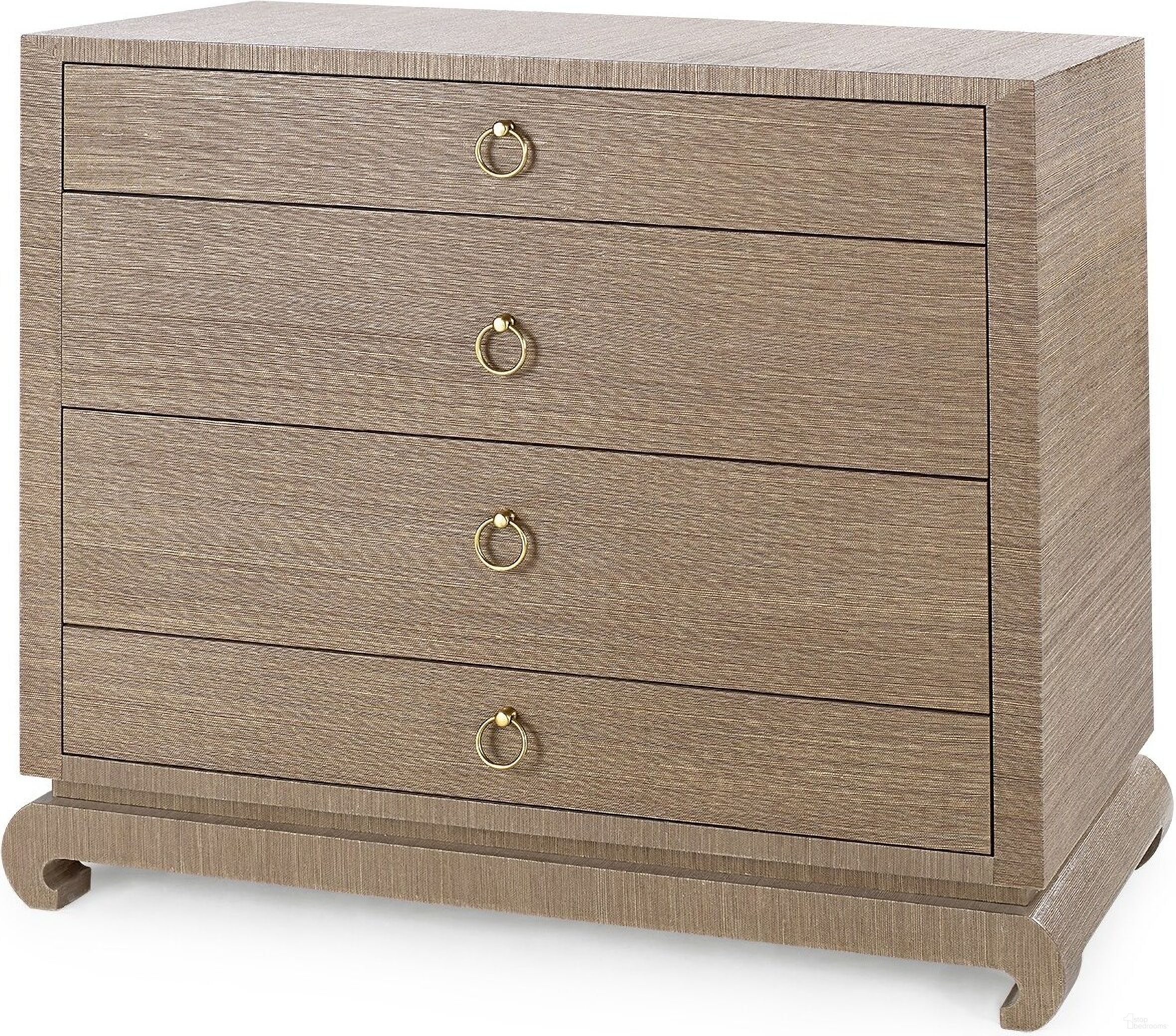 The appearance of Ming Large 4-Drawer In Flax Brown designed by Villa & House in the transitional interior design. This brown piece of furniture was selected by 1StopBedrooms from Ming Collection to add a touch of cosiness and style into your home. Sku: MNG-225-464.