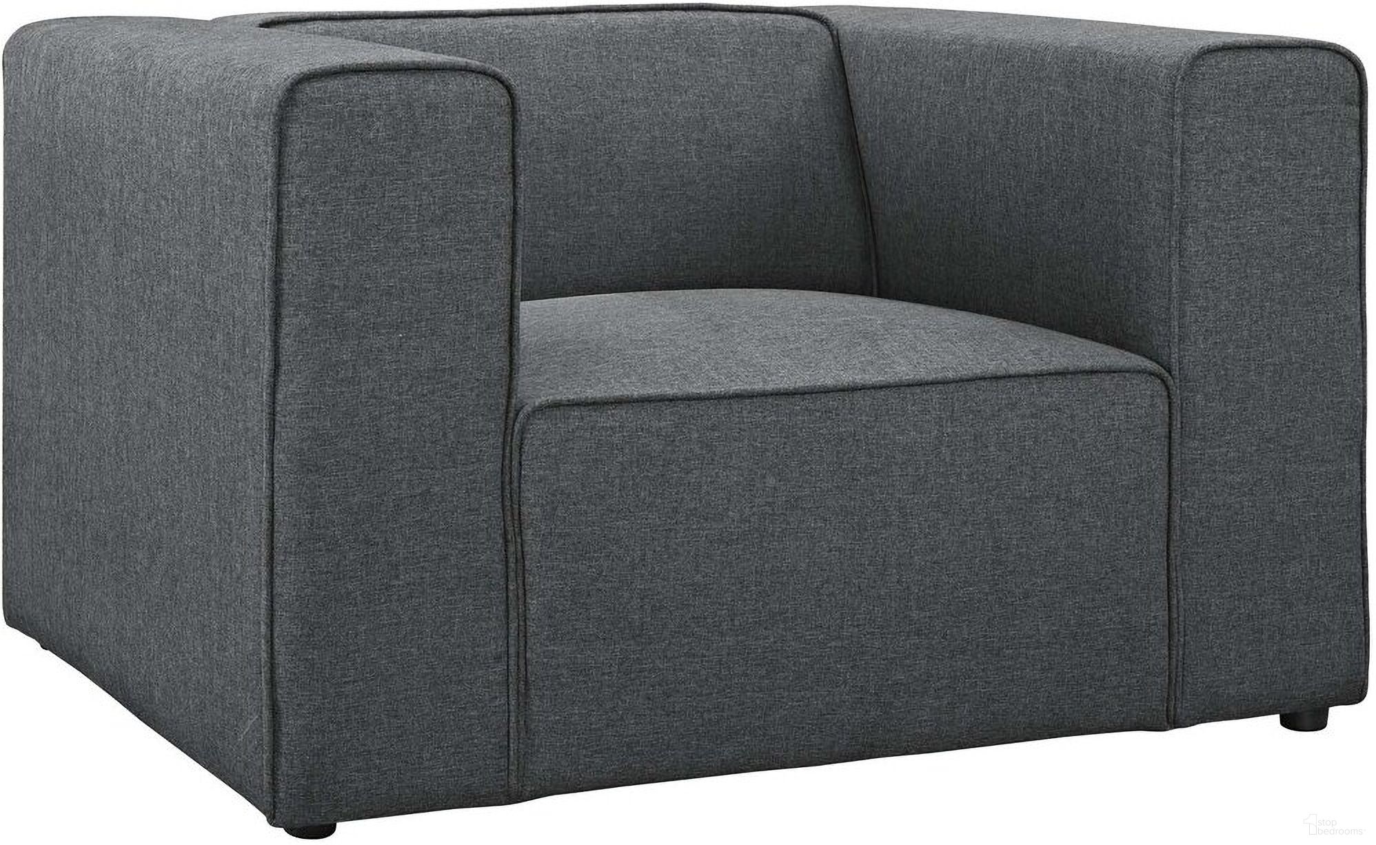The appearance of Mingle Upholstered Fabric Armchair In Gray designed by Modway in the modern / contemporary interior design. This gray piece of furniture was selected by 1StopBedrooms from Mingle Collection to add a touch of cosiness and style into your home. Sku: EEI-2718-GRY. Material: Polyester.