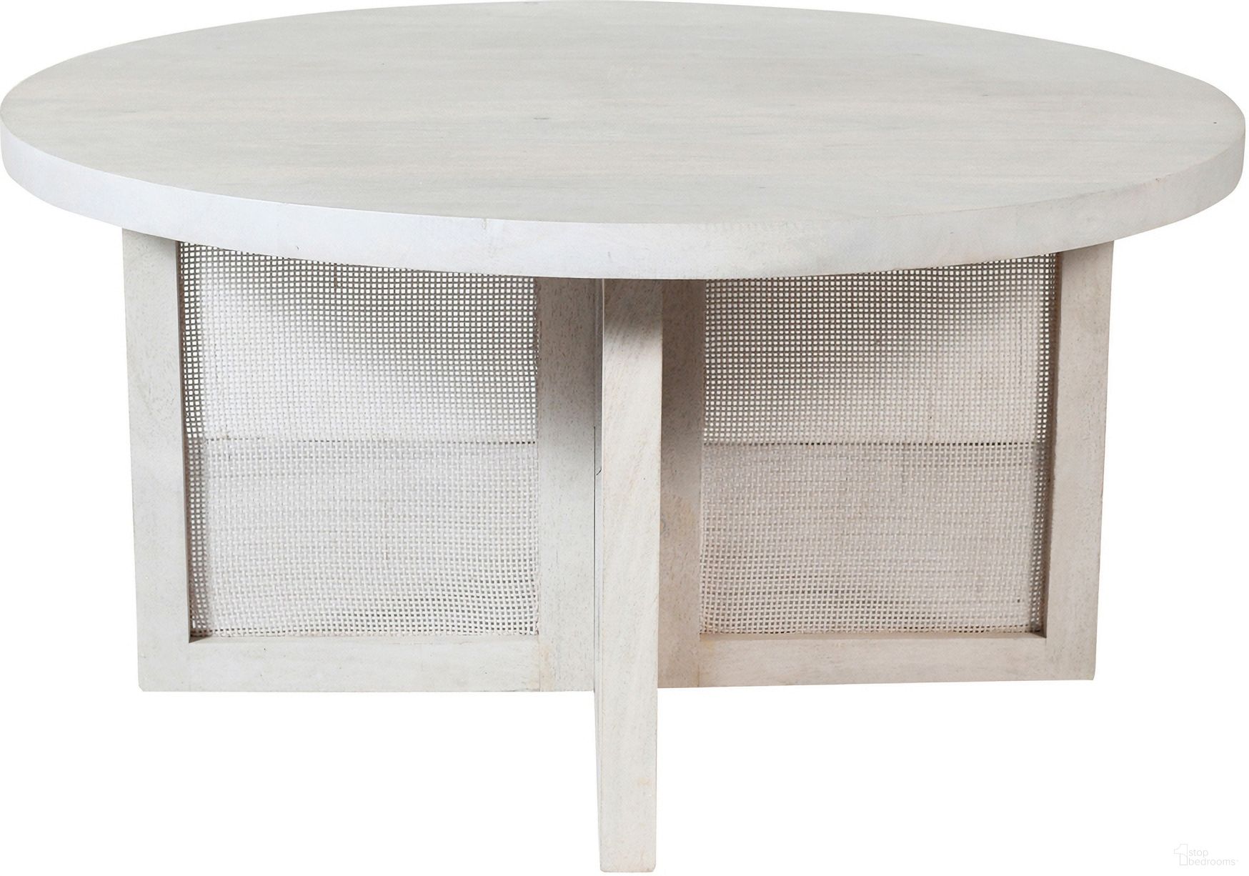 The appearance of Minto Wood Indoor Round Coffee Table In White designed by Rajani Home in the transitional interior design. This white piece of furniture was selected by 1StopBedrooms from Solvia Collection to add a touch of cosiness and style into your home. Sku: 0C593259G03048. Material: Mango Wood.