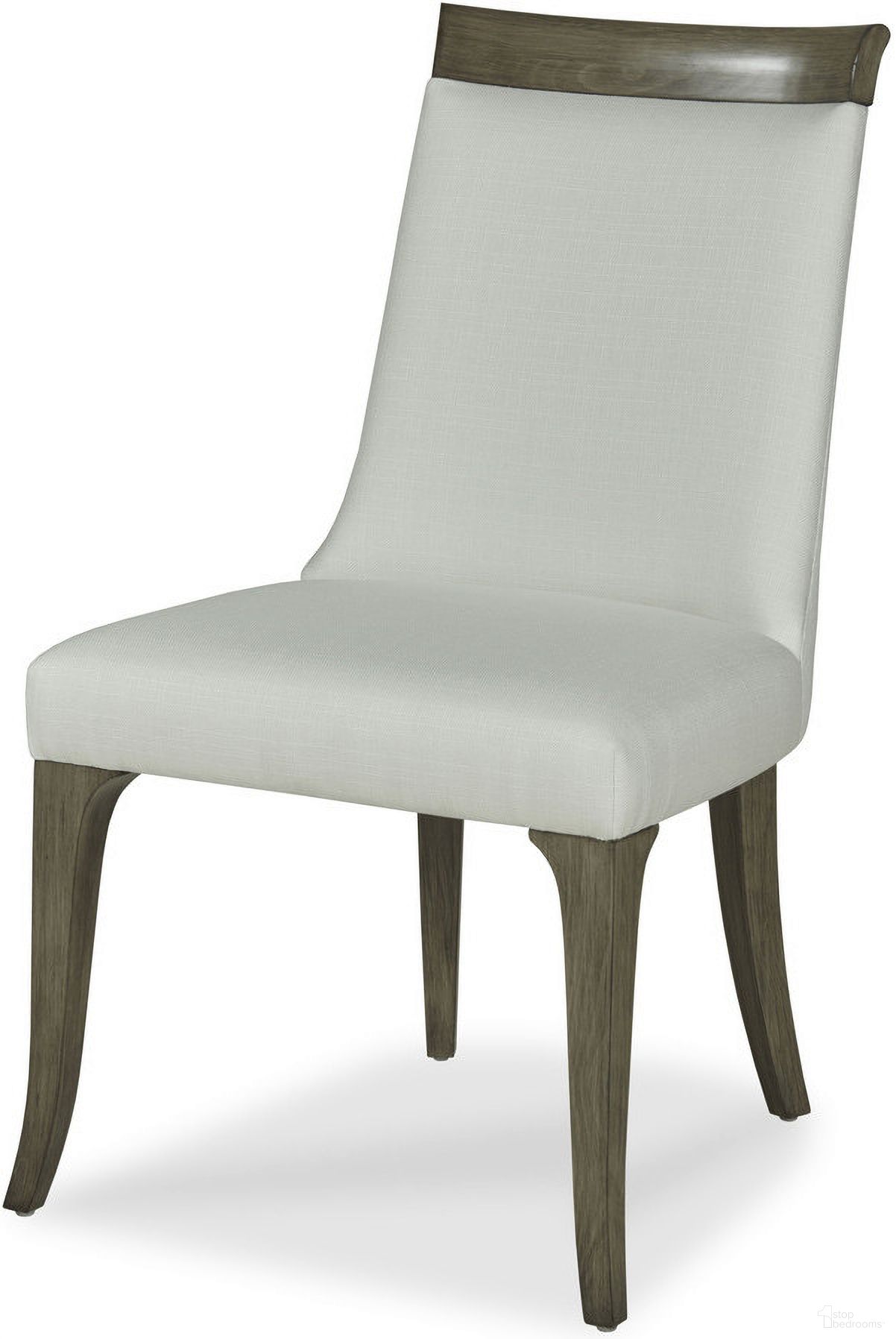 The appearance of Mira Dining Chair In Greige designed by Century Furniture in the modern / contemporary interior design. This greige piece of furniture was selected by 1StopBedrooms from Citation Collection to add a touch of cosiness and style into your home. Sku: B1B-551. Material: Upholstery. Chair Type: Side Chair.