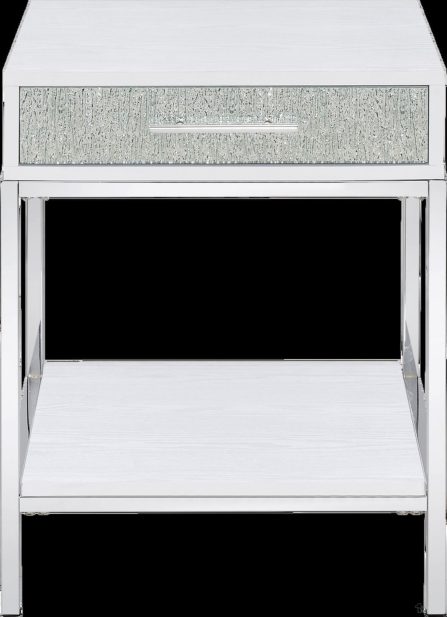 Mirage End Table In White