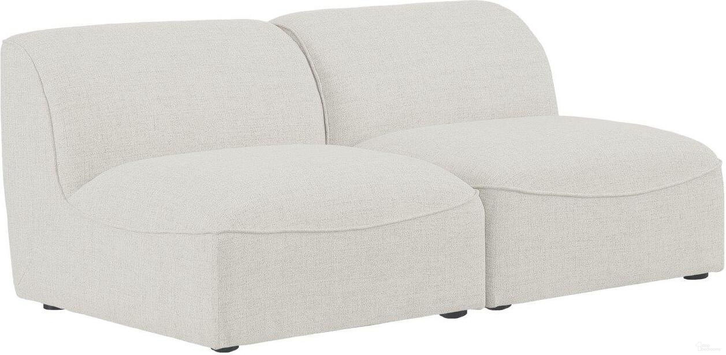 The appearance of Miramar Durable Linen Textured 2 Seater Modular Sofa In Cream/Espresso designed by Meridian in the modern / contemporary interior design. This cream piece of furniture was selected by 1StopBedrooms from Miramar Collection to add a touch of cosiness and style into your home. Sku: 683Cream-Armless;683Cream-Armless. Material: Wood.
