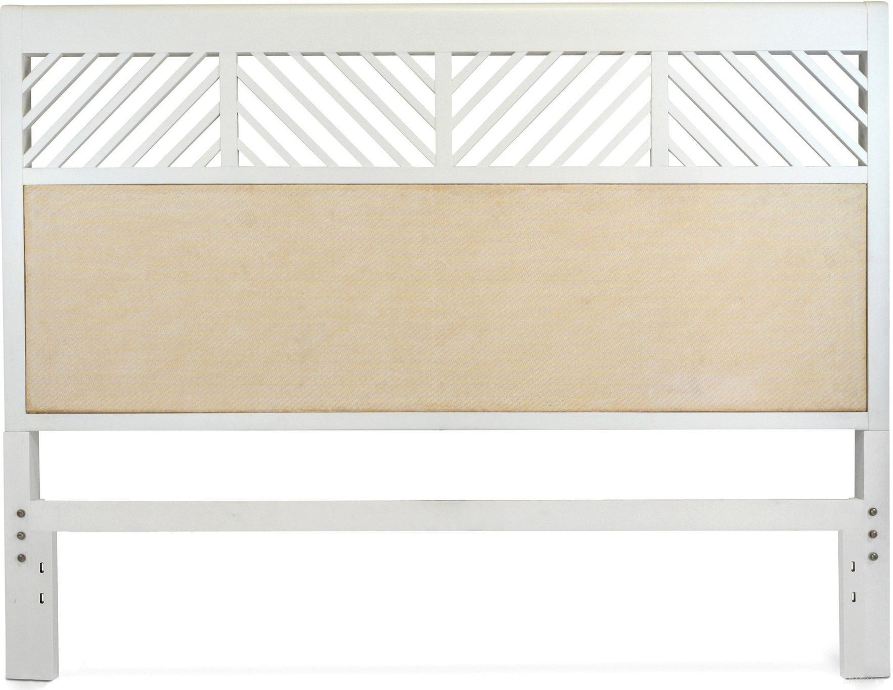 The appearance of Miramar King Woven Headboard In White and Brown designed by Sea Winds Trading in the coastal interior design. This white and brown piece of furniture was selected by 1StopBedrooms from Miramar Collection to add a touch of cosiness and style into your home. Sku: B77741-SAND. Material: Wood. Bed Size: King.