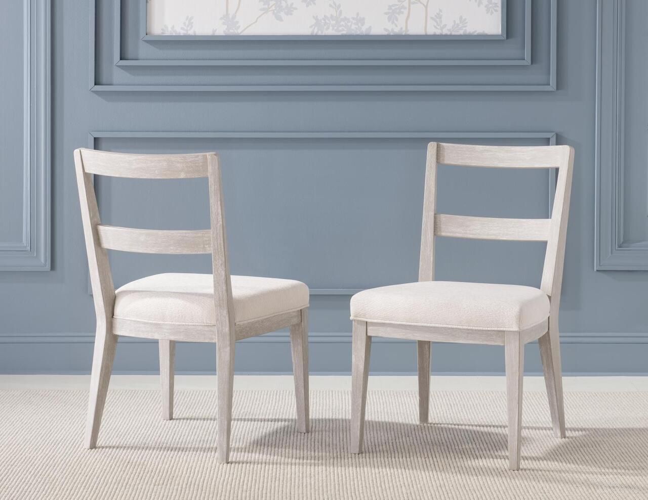 The appearance of Miramar Wood Side Chair Set of 2 In Oyster designed by Legacy Classic in the modern / contemporary interior design. This oyster piece of furniture  was selected by 1StopBedrooms from Miramar Collection to add a touch of cosiness and style into your home. Sku: 3300-240. Material: Oak Veneer. Chair Type: Side Chair.