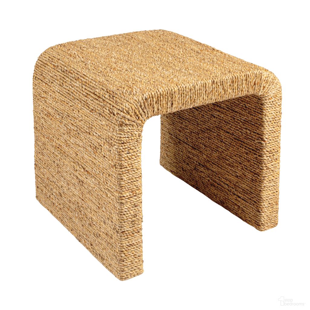The appearance of Miramar Woven Water Hyacinth and Acacia Wood End Table with Waterfall Edge In Natural designed by Rowena Interiors in the coastal interior design. This natural piece of furniture was selected by 1StopBedrooms from Miramar Collection to add a touch of cosiness and style into your home. Sku: EC2071. Material: Water Hyacinth.
