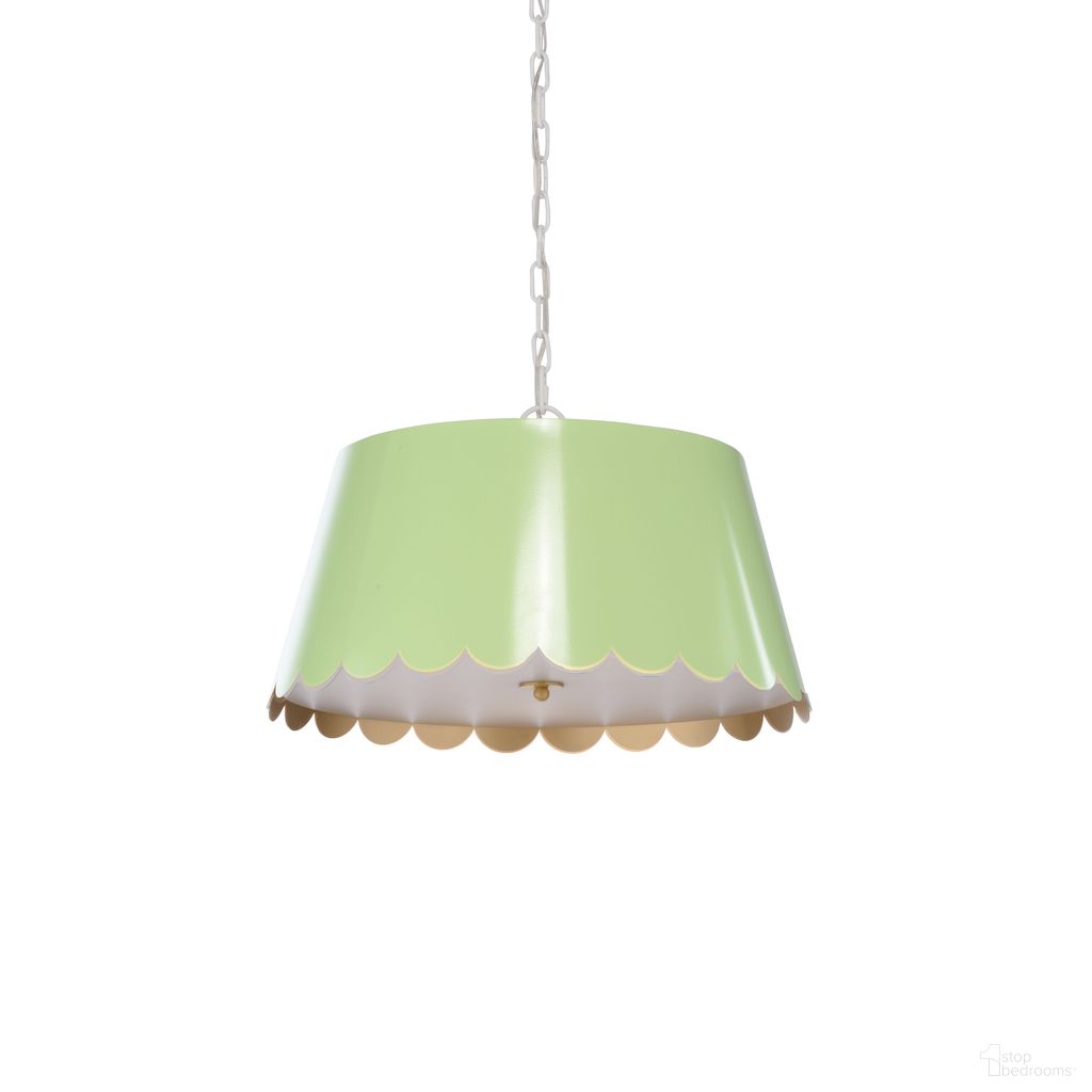 The appearance of Mirasol Pendant Small In Green designed by Wildwood in the modern / contemporary interior design. This green piece of furniture  was selected by 1StopBedrooms from Meg Braff Collection to add a touch of cosiness and style into your home. Sku: 12142. Material: Metal.