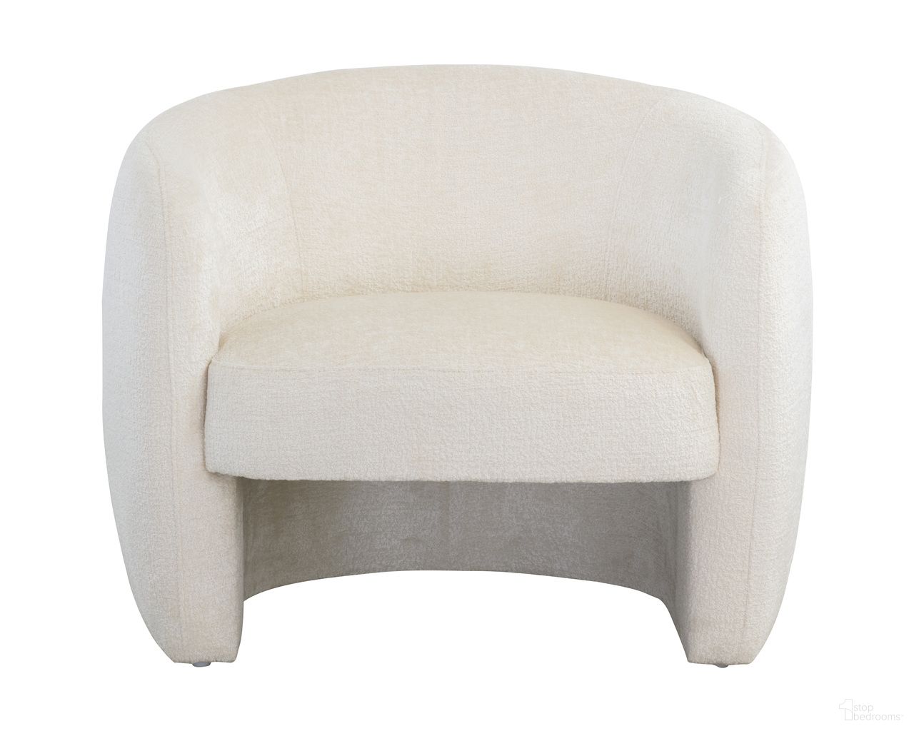 Mircea Lounge Chair In Bergen Ivory