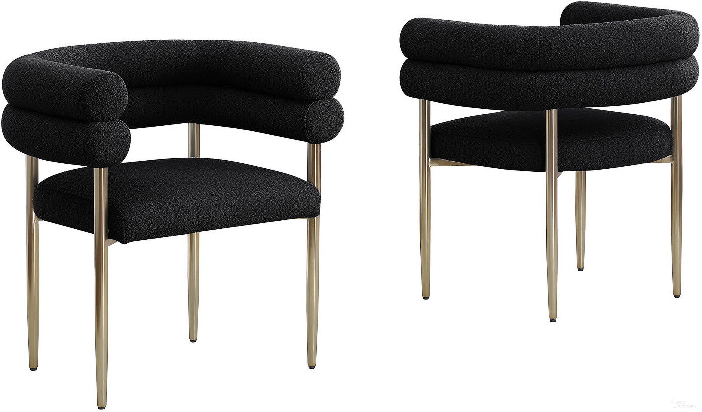 The appearance of Mireya Teddy Fur Fabric Chairs Set of 2 In Black and Gold Chrome designed by Best Quality Furniture in the modern / contemporary interior design. This black and gold piece of furniture  was selected by 1StopBedrooms from Mireya Collection to add a touch of cosiness and style into your home. Sku: SC05. Material: Chrome.