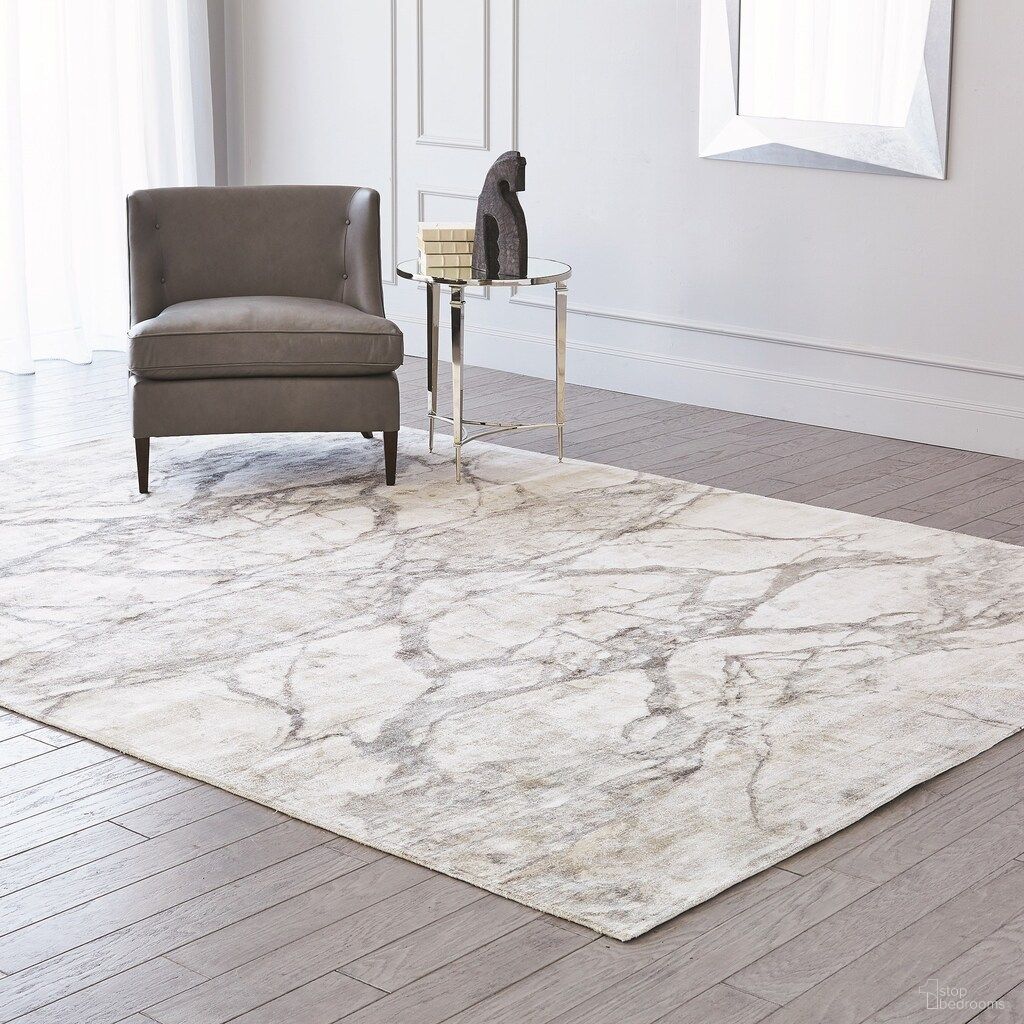 Mirror Match Marble 8 x 10 Rug In Neutrals