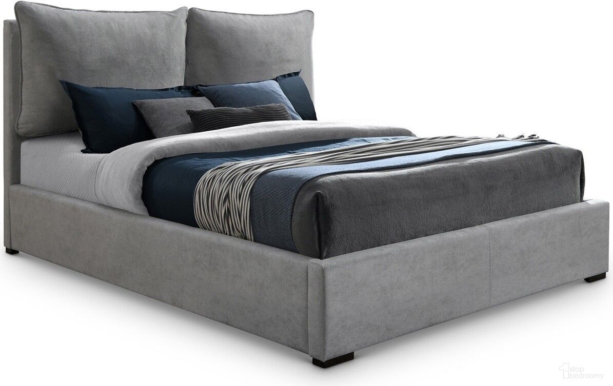 The appearance of Misha Polyester Fabric King Bed In Light Grey designed by Meridian in the modern / contemporary interior design. This light grey piece of furniture  was selected by 1StopBedrooms from Misha Collection to add a touch of cosiness and style into your home. Sku: MishaGrey-K Box 1/3 (Headboard);MishaGrey-K Box 2/3 (Headboard Cushion);MishaGrey-K Box 3/3 (Footboard / Side Rail / Slats / Hardware). Bed Type: Panel Bed. Material: Polyester. Bed Size: King.