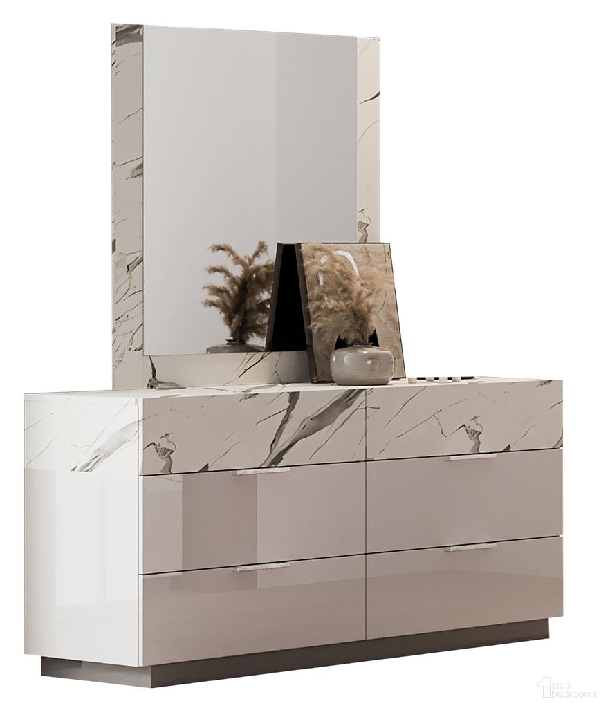 The appearance of Mist Dresser In White designed by Galaxy Home Furnishings in the modern / contemporary interior design. This white piece of furniture was selected by 1StopBedrooms from Mist Collection to add a touch of cosiness and style into your home. Sku: 601955557696. Material: Solid Wood.
