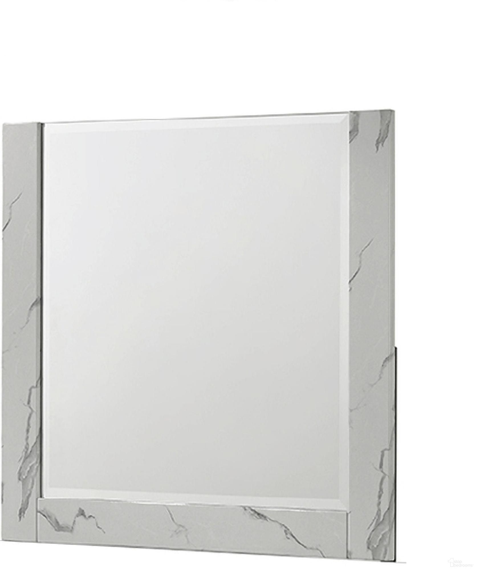 Mist Mirror In White