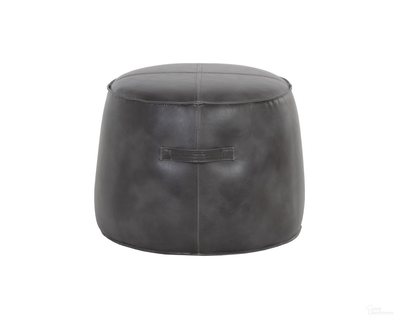 Mitchell Ottoman In Overcast Grey
