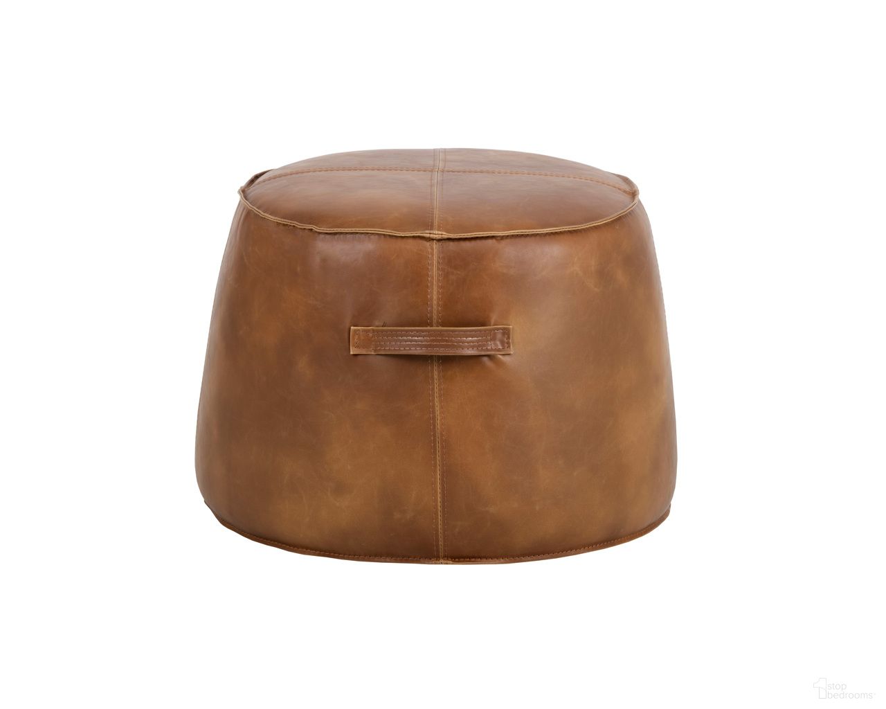 Mitchell Ottoman In Tobacco Tan
