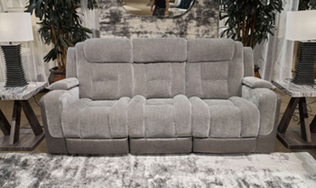 Mixed Momentum Power Reclining Sofa In Shadow