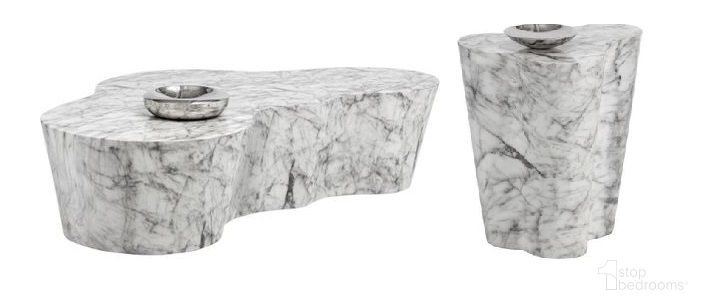 Mixt Occasional Table Set In White