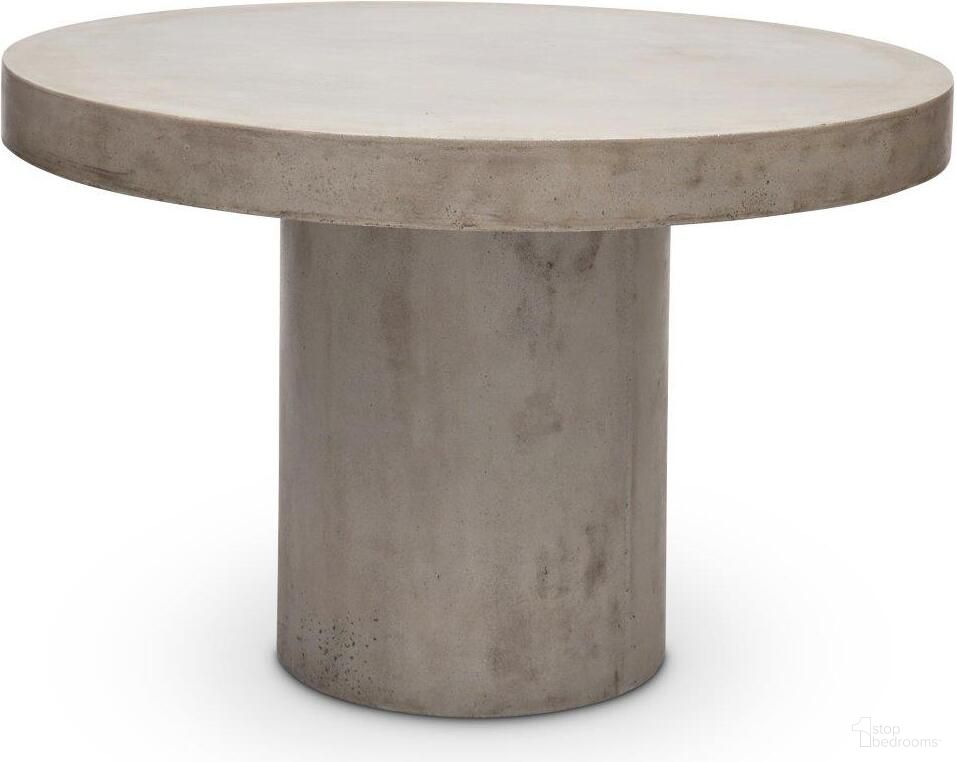 The appearance of Mixx 47.25 Inch Circa Dining Table In Dark Grey designed by Urbia in the modern / contemporary interior design. This dark grey piece of furniture  was selected by 1StopBedrooms from Mixx Collection to add a touch of cosiness and style into your home. Sku: VGS-CIRCA-DT-4. Table Base Style: Pedestal. Table Top Shape: Round. Size: 47". Material: Glass Fiber Reinforced Concrete.